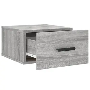 Berkfield Wall-mounted Bedside Cabinets 2 pcs Grey Sonoma 35x35x20 cm