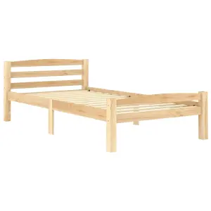 Berkfield Bed Frame Solid Pinewood 100x200 cm