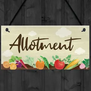 Red Ocean Allotment Sign For Garden Shed Sign Garden Sign Summer House Plaque Gift For Him Gift For Her