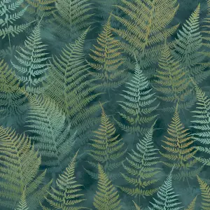 Clarissa Hulse Woodland Fern Emerald Smooth Wallpaper