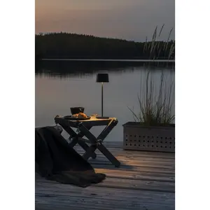 Indoor Outdoor Rechargeable Cordless Table Lamp Black