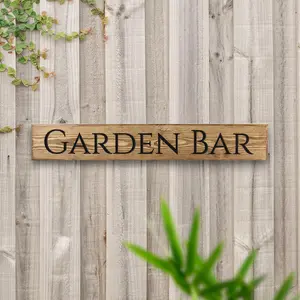 Northrup 'Garden Bar' Pine Sign 60cm