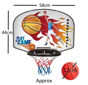 Kids Basketball Hoop Set with Ball Hanging Basketball Hoop by Laeto Kidz Sports - INCLUDES FREE DELIVERY