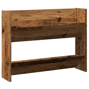 Berkfield Wall Shoe Cabinet Old Wood 80x18x60 cm Engineered Wood