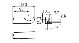 Right Radiators Traditional 4 Column Radiator Fittings Set Wall Mounting Kit Anthracite