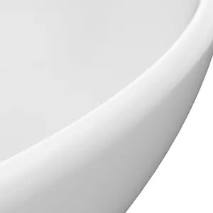 Belfry Bathroom Gline 400mm L x 330mm W Ceramic Oval Sink White