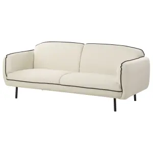 3 Seater Fabric Sofa Light Beige TONSBERG