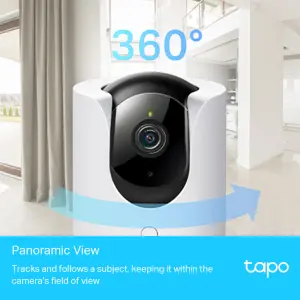 TP-Link Tapo Wireless Indoor Pan & tilt Smart camera - White & black