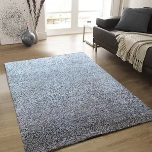 Cosy Plush Soft Shaggy Rug,Grey/Black/Cream