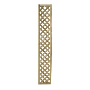 6ft Pine Trellis panel (W)30cm x (H)183cm