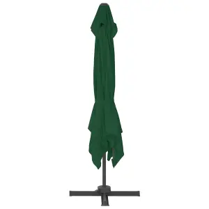 Berkfield Cantilever Umbrella with Aluminium Pole 400x300 cm Green