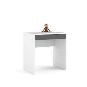 Tvilum Liten Grey 1 drawer Desk (H)765mm (W)747mm (D)482mm