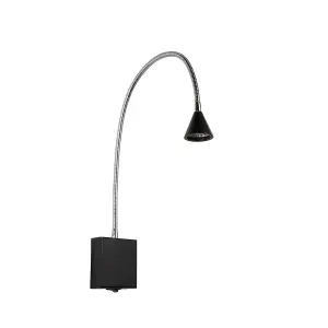 Lucide Buddy Modern Bedside Lamp - LED - 1x4W 4000K - Black