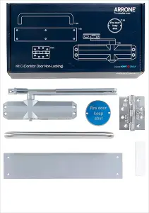 Fire Door Kit - Brass - Corridor, Non-Locking