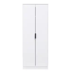 Madrid 2 Door Wardrobe in White Matt (Ready Assembled)