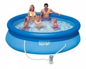 Intex Easy Set Swimming Paddling Pool Family 12ft Inflatable with Filter Pump