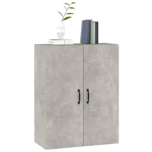 Berkfield Hanging Cabinet Concrete Grey 69,5x34x90 cm Engineered Wood