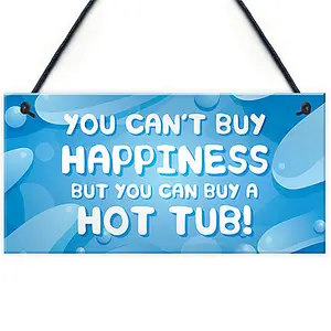 Funny Hot Tub Sign Garden Shed Summerhouse Decking Sign Outdoor Plaque Home Gift