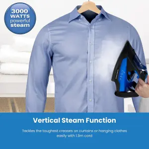 Hamilton Beach Pro SteamMax 3000w Blue & Black Steam Iron