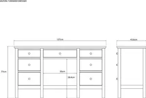 John Lewis ANYDAY Wilton Dressing Table