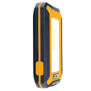 JCB Palm 1000lm Lightweight 140g LED Worklight, 3 Settings, 11.5hr Runtime, Powerbank, Magnets and Hook, USB-C - JCB-WL-PALM