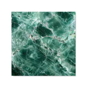 Light Green Quartz Effect Premium Glass Kitchen Splashback W600mm x H650mm