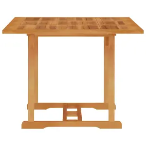 Berkfield Garden Table 150x90x75 cm Solid Teak Wood