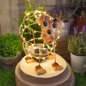 Solar Powered Light-Up Dog Garden Feature