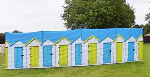 OLPRO Beach Huts 4 Pole Compact Windbreak (Steel Poles)