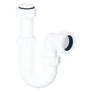 SPARES2GO Telescopic Sink P Trap Basin Swivel Plumbing Waste Pipe Kit (32mm / 1.25")