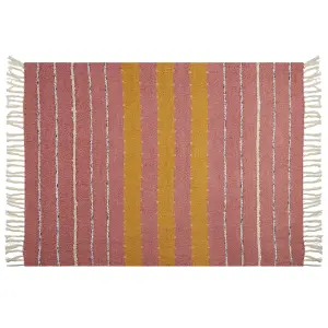 Blanket NAIKHU Cotton 130 x 170 cm Light Red