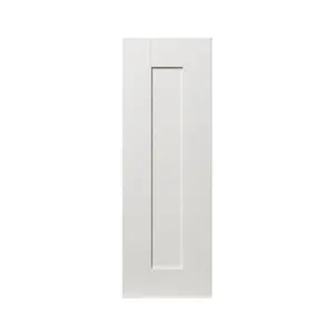 GoodHome Alpinia Matt ivory wood effect Shaker Highline Cabinet door (W)250mm (H)715mm (T)18mm