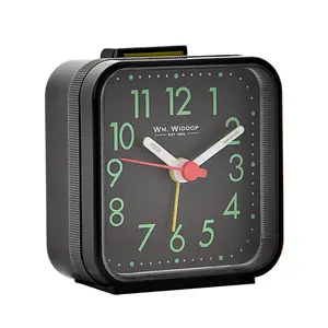 Analogue Quartz Movement / Crystal Alarm Tabletop Clock in Black/Green/Red/White