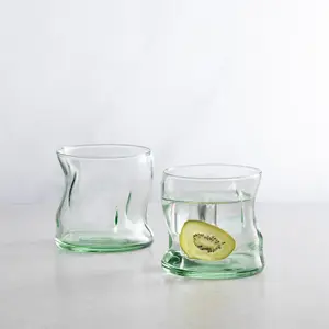 Pasabahce Aware Amorf Recycled Glass Tumblers - 340ml - Green - Pack of 12