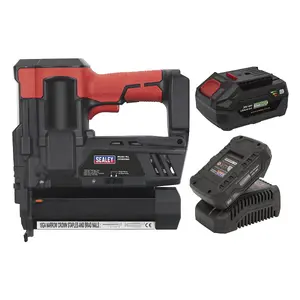 Sealey Cordless Staple/Nail Gun Kit 18G 20V SV20 Series - 2 Batteries CP20VNGKIT