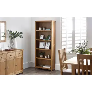 Classic Solid Oak Tall Bookcase