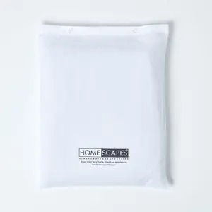 Homescapes White Linen Deep Fitted Sheet, Single