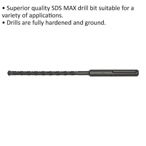 High-Performance 13 x 340mm SDS Max Drill Bit for Masonry and Concrete