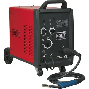 High-Performance 200A MIG Welder with Forced Air Cooling and Euro Torch