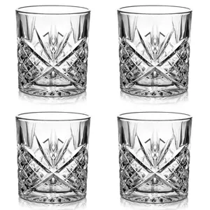 300ml Crystal Whiskey Glass Set (Set of 4)