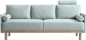 Timber Sage Green Fabric Sofa, 3-Seater - Daals - Sofas