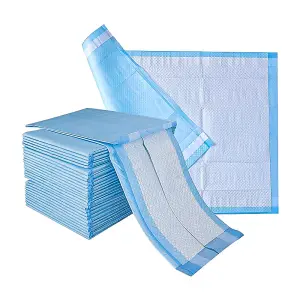 LUXEVITA Disposable Incontinence Bed Pads 24x36 Inch High Absorbent Bed Mats Self-Adhesive Mattress Protectors (3 pack x 30 Pads)