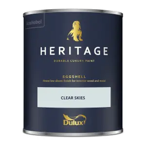 Dulux Trade Heritage Clear Skies Eggshell Wall paint, 750ml