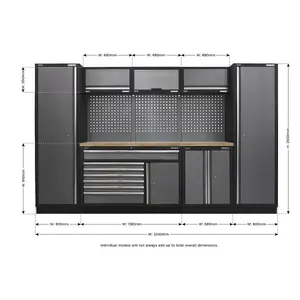 Sealey Superline Pro 3.24m Tool Storage System Pressed Wood Worktop APMSSTACK13W