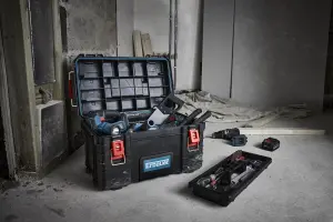 Erbauer Connecx Modular Storage Black 22.2in Deep Toolbox