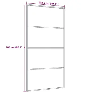 Berkfield Sliding Door Frosted ESG Glass and Aluminium 102.5x205 cm White