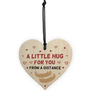 Hug Token Gift For A Friend Wooden Heart Special Gift for Loved Ones Keepsake