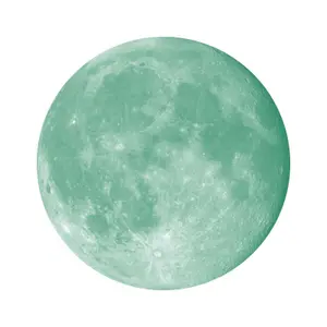 Walplus Wall Sticker Art Glow In Dark Moon 30cm Diameter DIY Nursery Room KIDS Glow in Dark Stickers Stock Clearance