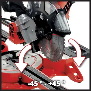 Einhell Sliding Mitre Saw 250mm Dual Bevel Crosscut 2350W With Laser - TC-SM 2534/1 Dual