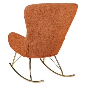 Rocking Chair ANASET Boucle Orange